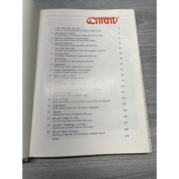 Vintage Kenmore Microwave Cooking Cookbook 1987 Sears Hardcover Recipes - Picture 2 of 9